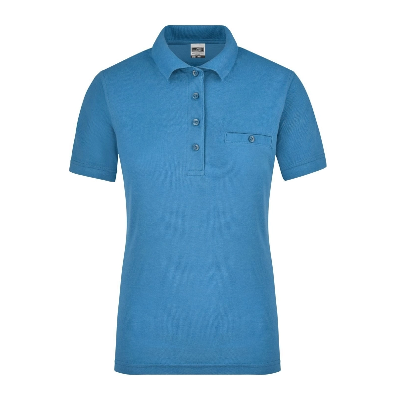 Polo workwear femme avec poche poitrine