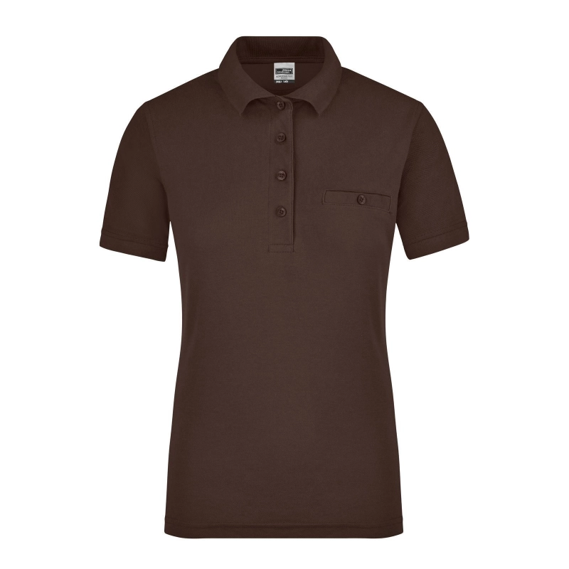 Polo workwear femme avec poche poitrine
