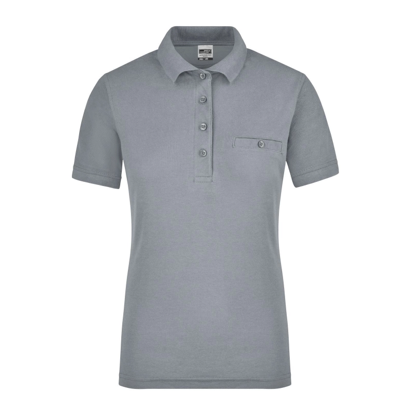 Polo workwear femme avec poche poitrine