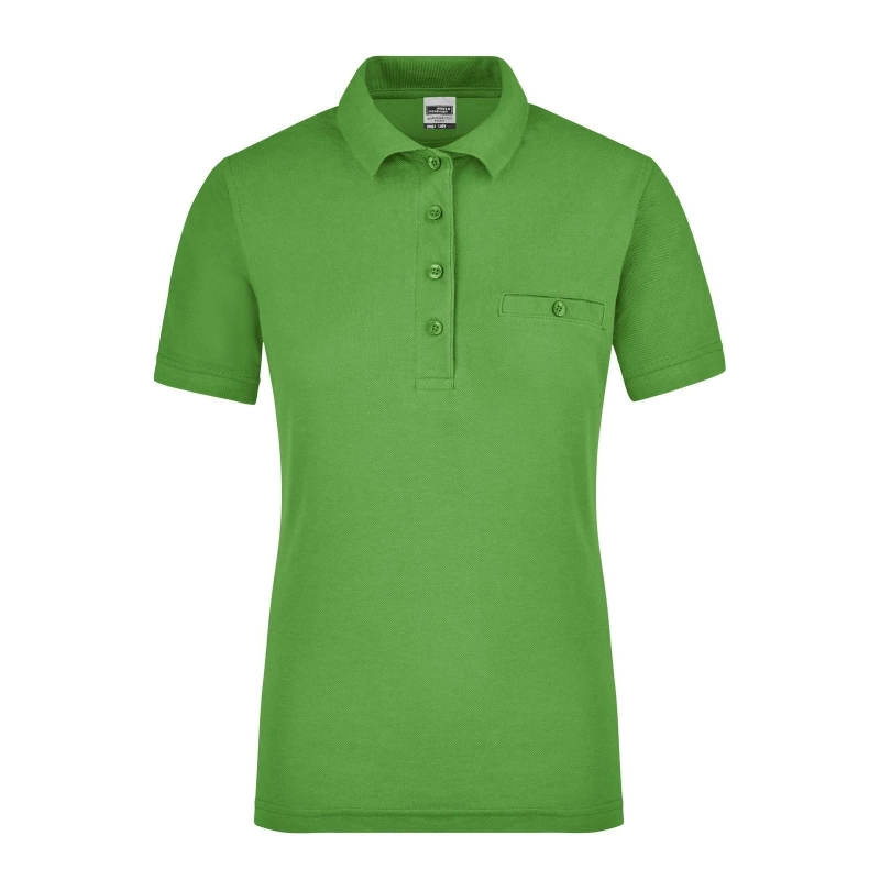 Polo workwear femme avec poche poitrine