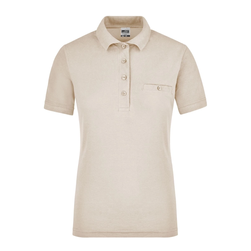 Polo workwear femme avec poche poitrine