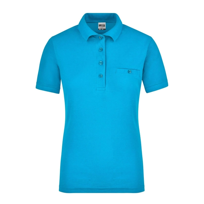 Polo workwear femme avec poche poitrine