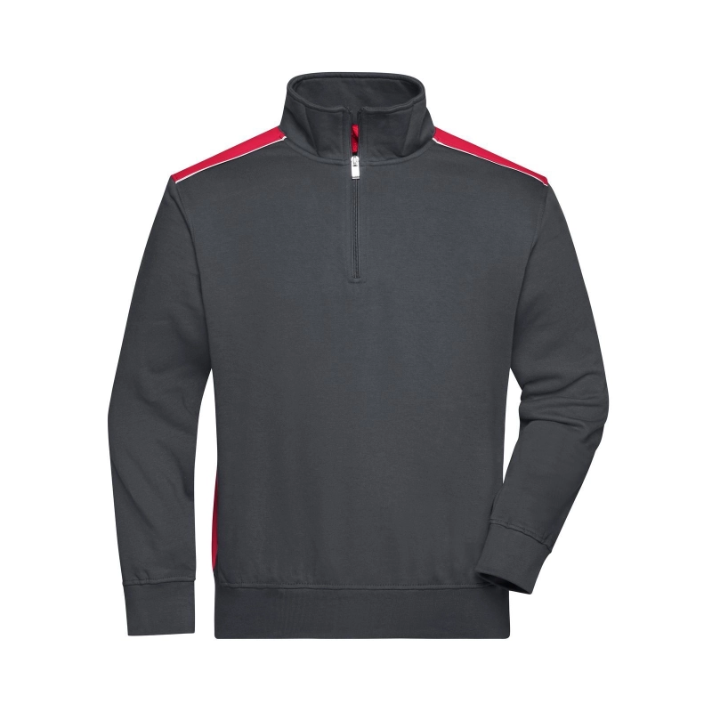 Sweat-shirt workwear demi-zip-Level 2