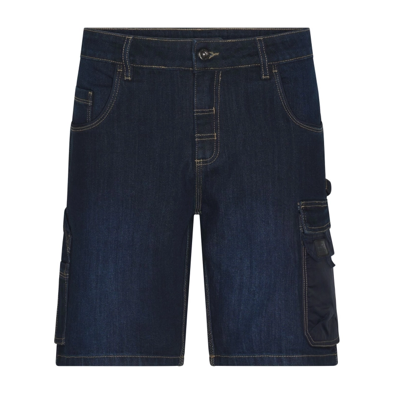 Workwear Stretch Bermuda-Jeans
