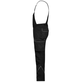 Workwear Pants With Bib - Solid