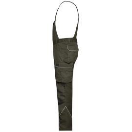 Workwear Pants With Bib - Solid