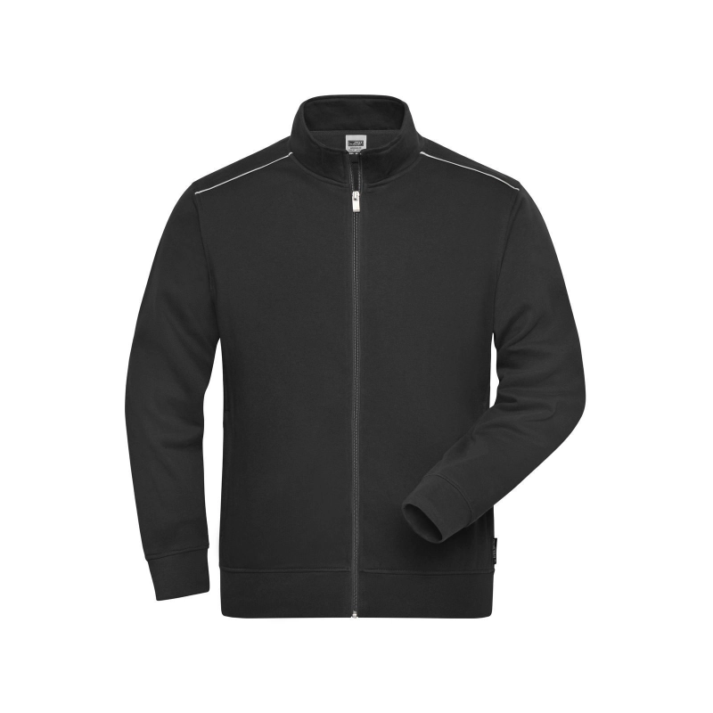 Men's Workwear Sweat-Jacket - SOLID -