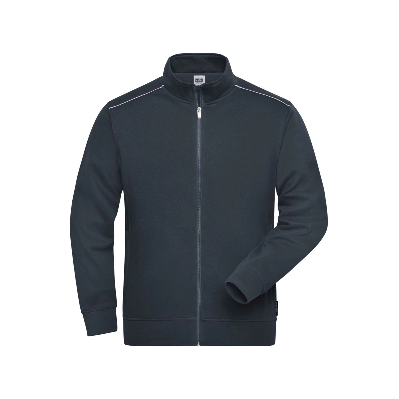 Men's Workwear Sweat-Jacket - SOLID -