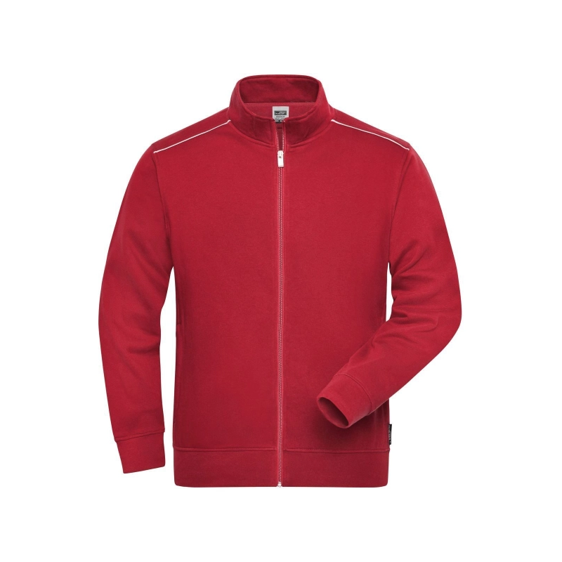 Men's Workwear Sweat-Jacket - SOLID -
