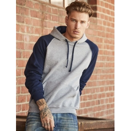 NuBlend Colour Block Raglan Hooded Sweatshirt