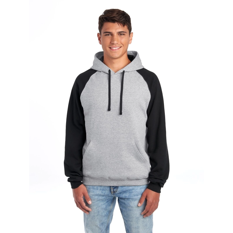 NuBlend Colour Block Raglan Hooded Sweatshirt