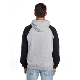 NuBlend Farbblock-Raglan-Kapuzenpullover