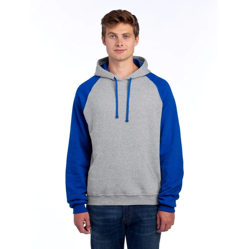 NuBlend Colour-Block Raglan Hooded Sweatshirt