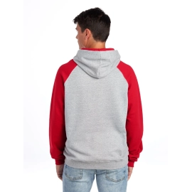 NuBlend Farbblock-Raglan-Kapuzenpullover