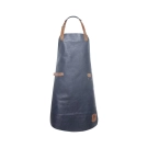 Tablier à bavette en cuir