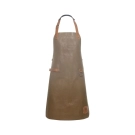 Tablier à bavette en cuir