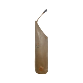 Tablier à bavette en cuir
