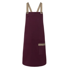 Bib Apron With Crossed Ribbons
