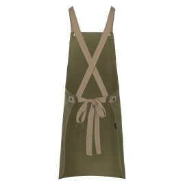 Tablier à bavette Urban-Look avec bretelles croisées et poch