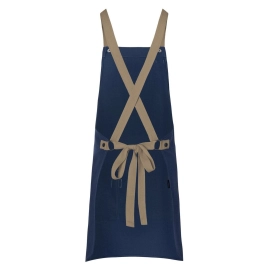 Tablier à bavette Urban-Look avec bretelles croisées et poch