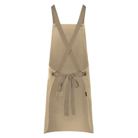 Bib Apron With Crossed Ribbons