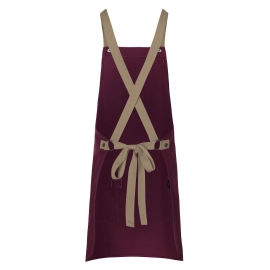 Bib Apron With Crossed Ribbons