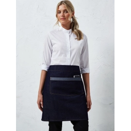 "Domain" Contrast Denim Waist Apron