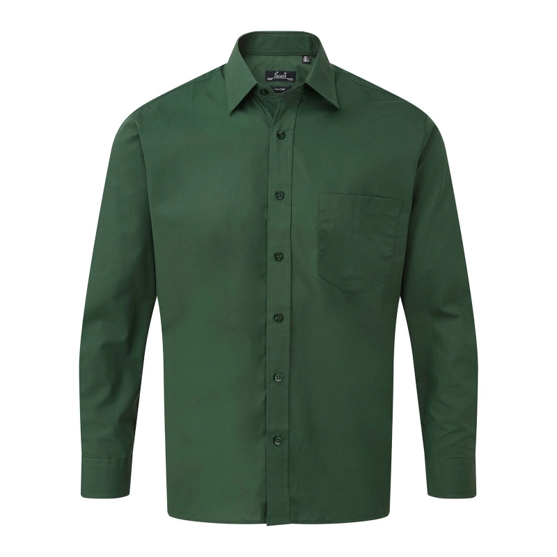Chemise Popeline Manches Longues