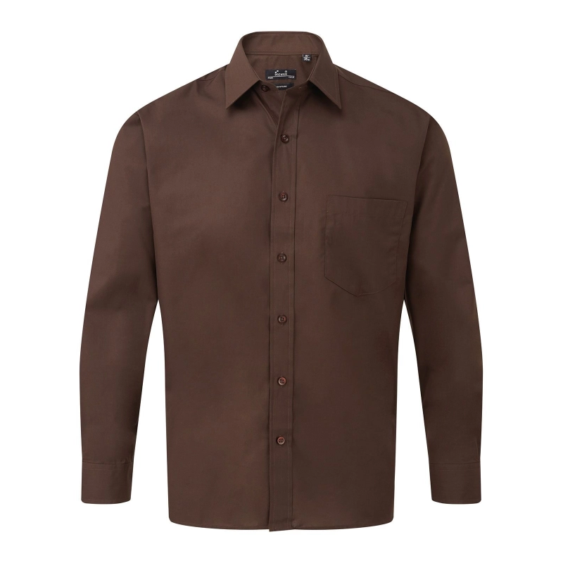 Chemise Popeline Manches Longues