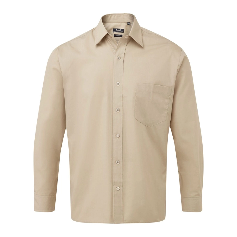 Chemise Popeline Manches Longues
