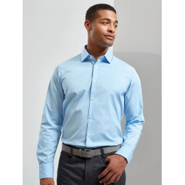 Chemise Manches Longues En Popeline Pour Homme