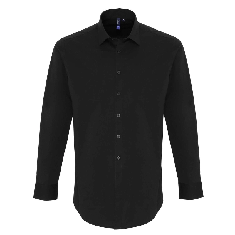 Chemise Manches Longues En Popeline Pour Homme