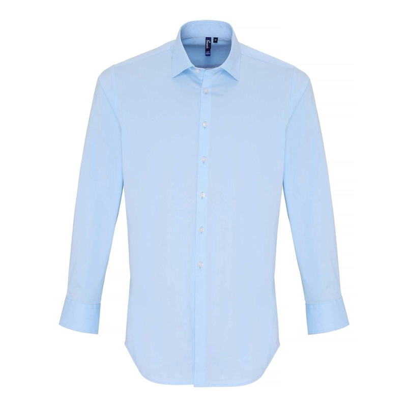 Chemise Manches Longues En Popeline Pour Homme