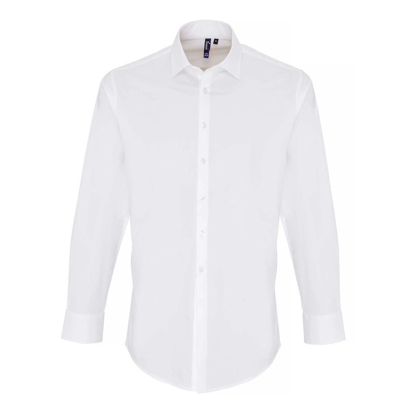 Chemise Manches Longues En Popeline Pour Homme