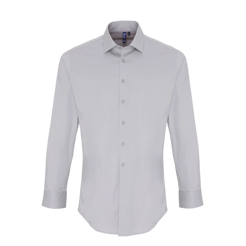 Chemise Manches Longues En Popeline Pour Homme