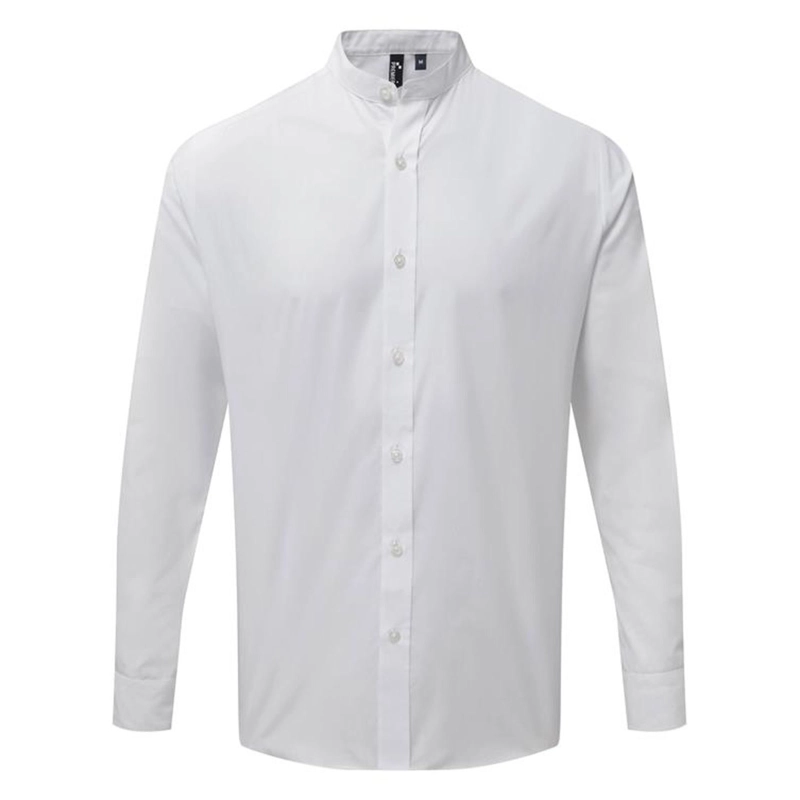 Chemise Col Mao 'Grandad' Manches Longues