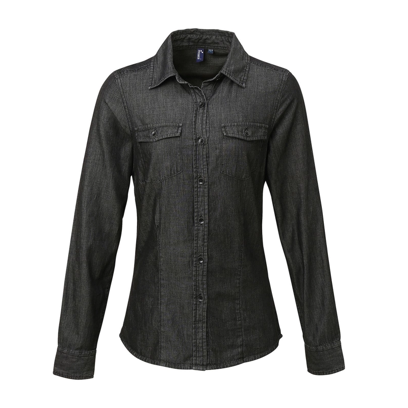 Ladies'’ Jeans Stitch Denim Shirt