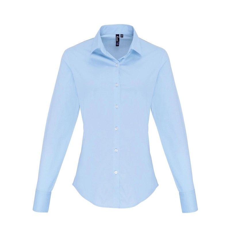 Chemise Manches Longues En Poplin Pour Femmes