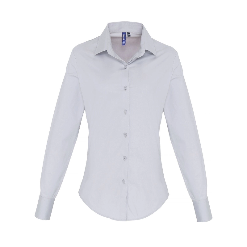 Chemise Manches Longues En Poplin Pour Femmes