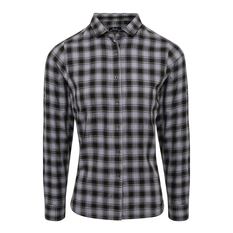 Ladies' LSL 'Mulligan' Check Cotton Bar Shirt     t