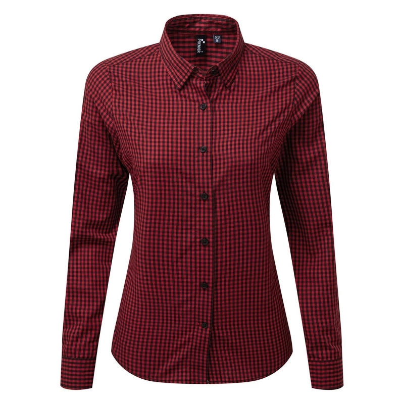 ‘Maxton’ Check - Women's Long Sleeve Shirt