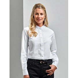 Women’s Banded Collar 'Grandad' Shirt