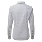 Chemise en Denim-Pindot Manches Longues Femme