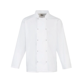 Veste de Chef à manches longues à devant pressioné