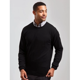 Men's Crew Neck Cotton Rich Knitted Sweater