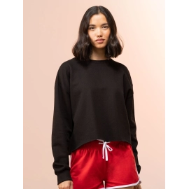 Sweat femme coupe brute