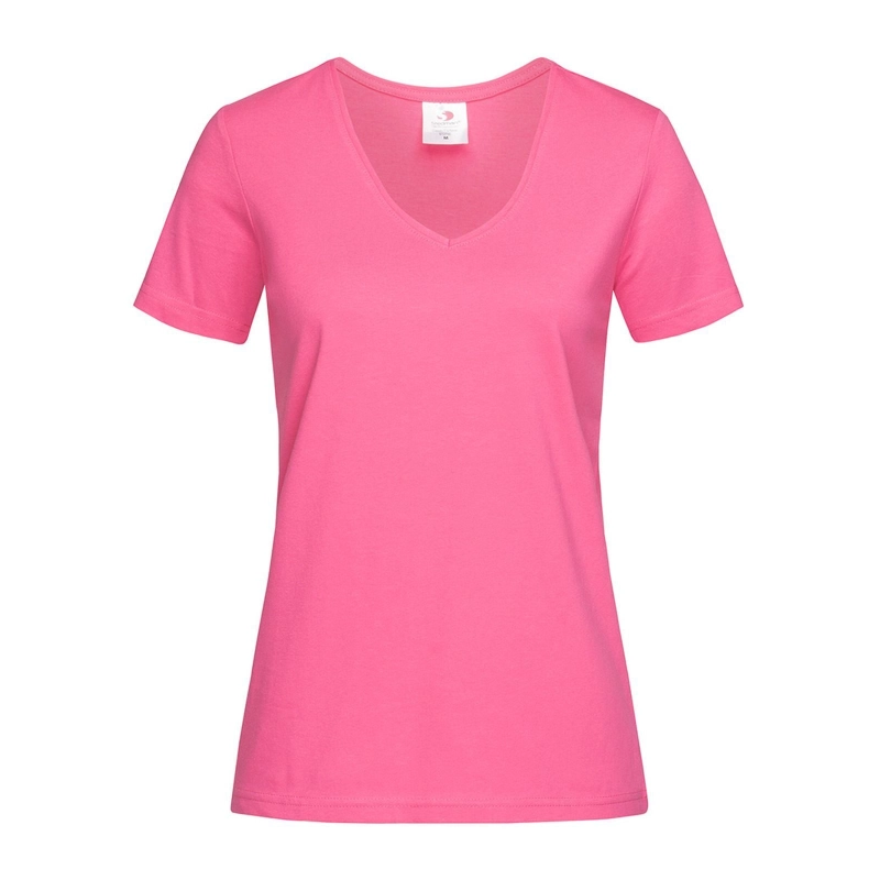 T-shirt V femme