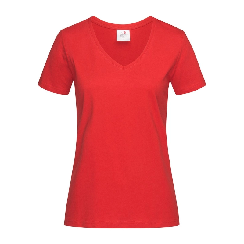 T-shirt V femme