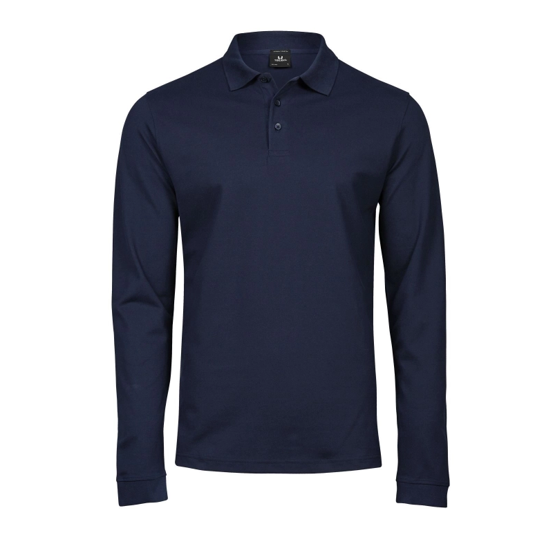 Luxury Stretch Long Sleeve Polo