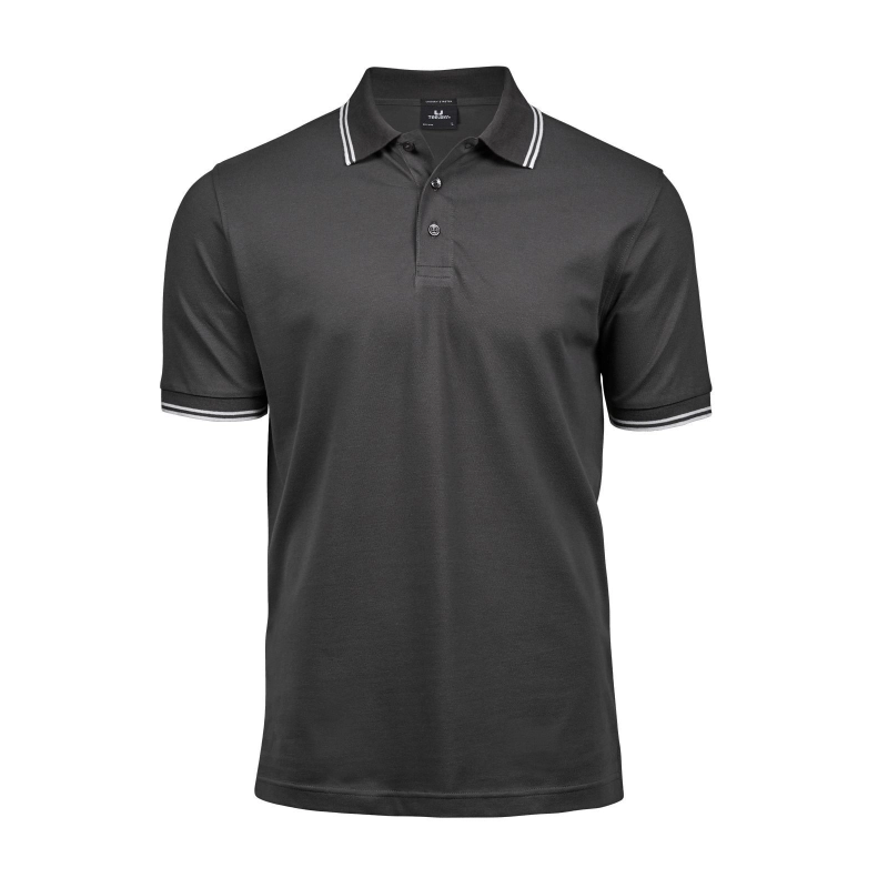 Luxury Stripe Stretch Polo